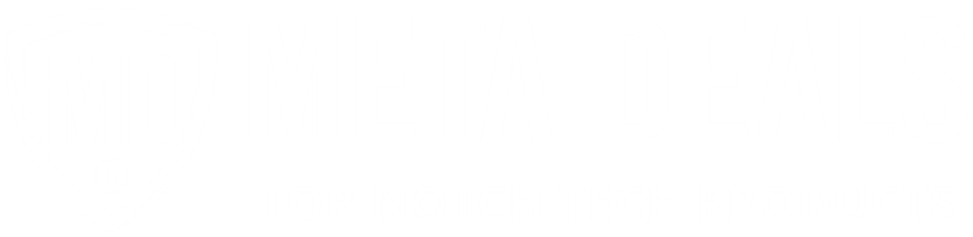 Meta Deals Store White Logo